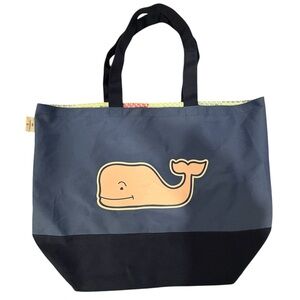 Vineyard Vines for Target canvas tote bag featuring the brand's signature whale